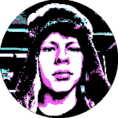 A pixellated, 8-color image of my face.